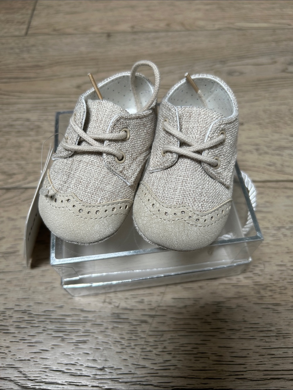 Mayoral Beige Textured Baby Dress Shoes